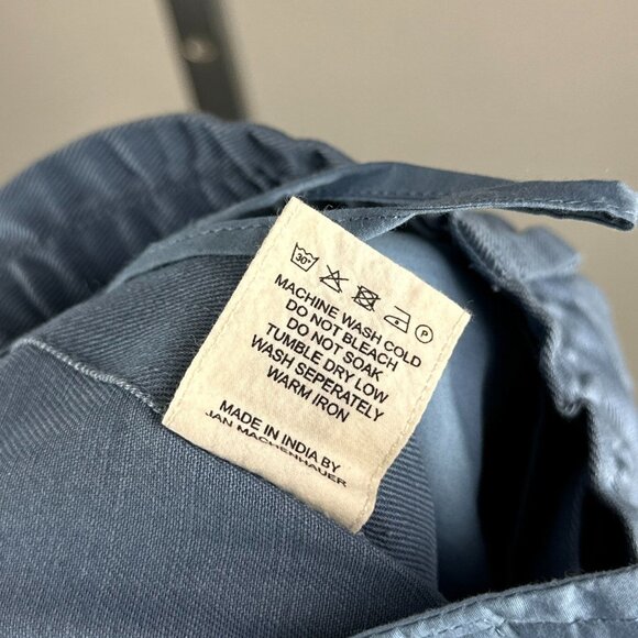 Jan Machenhauer Tom Pants Size 50 Large Light Blue 100% Cotton Relaxed Fit $329 - Picture 8 of 9